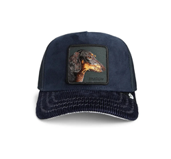 BASEBALL CAP SHADOW REMIX IN VELLUTO NAVY